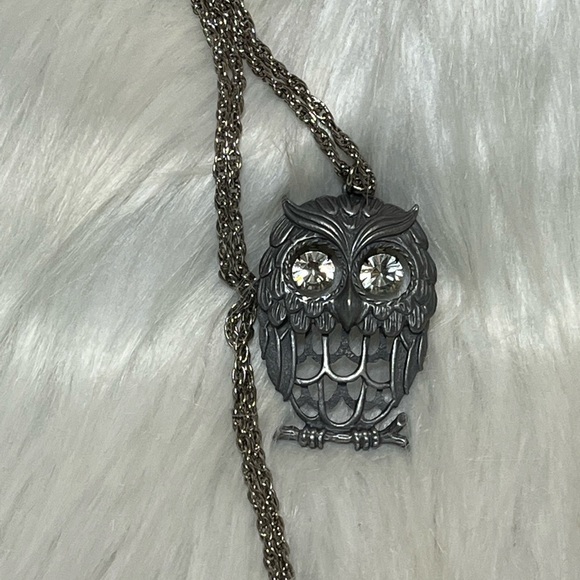 Vintage Jewelry - Vintage Googly Eyes Owl Necklace
